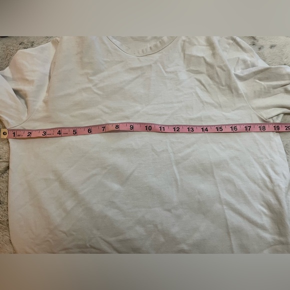 Zara plain white cotton long sleeve tshirt medium - Picture 6 of 6
